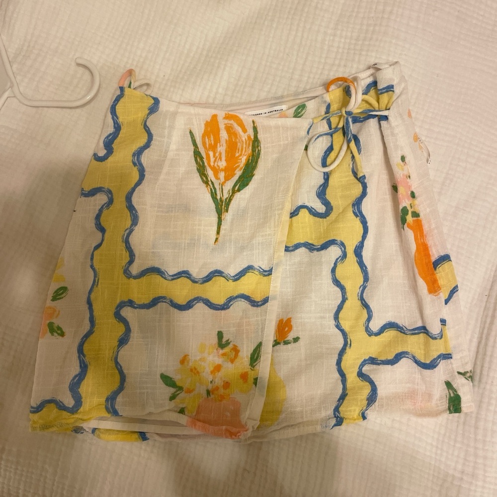 Sabo Skirt Colorful Floral Mini Skirt